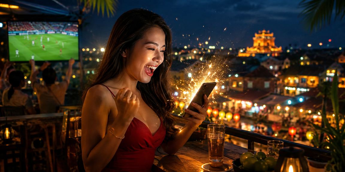 Không khí xem bóng đá và thưởng thức cà phê buổi sáng tại Huế